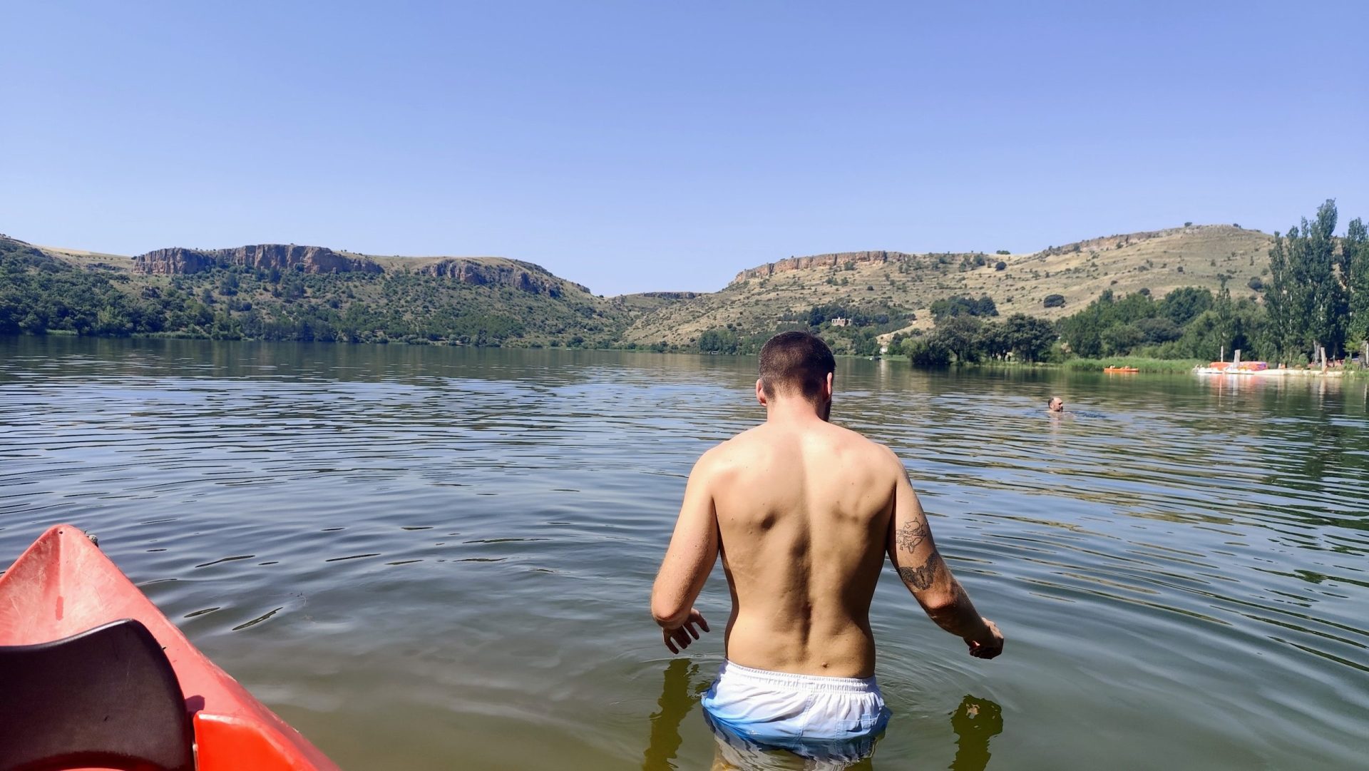 Baño en el Río Duratón.