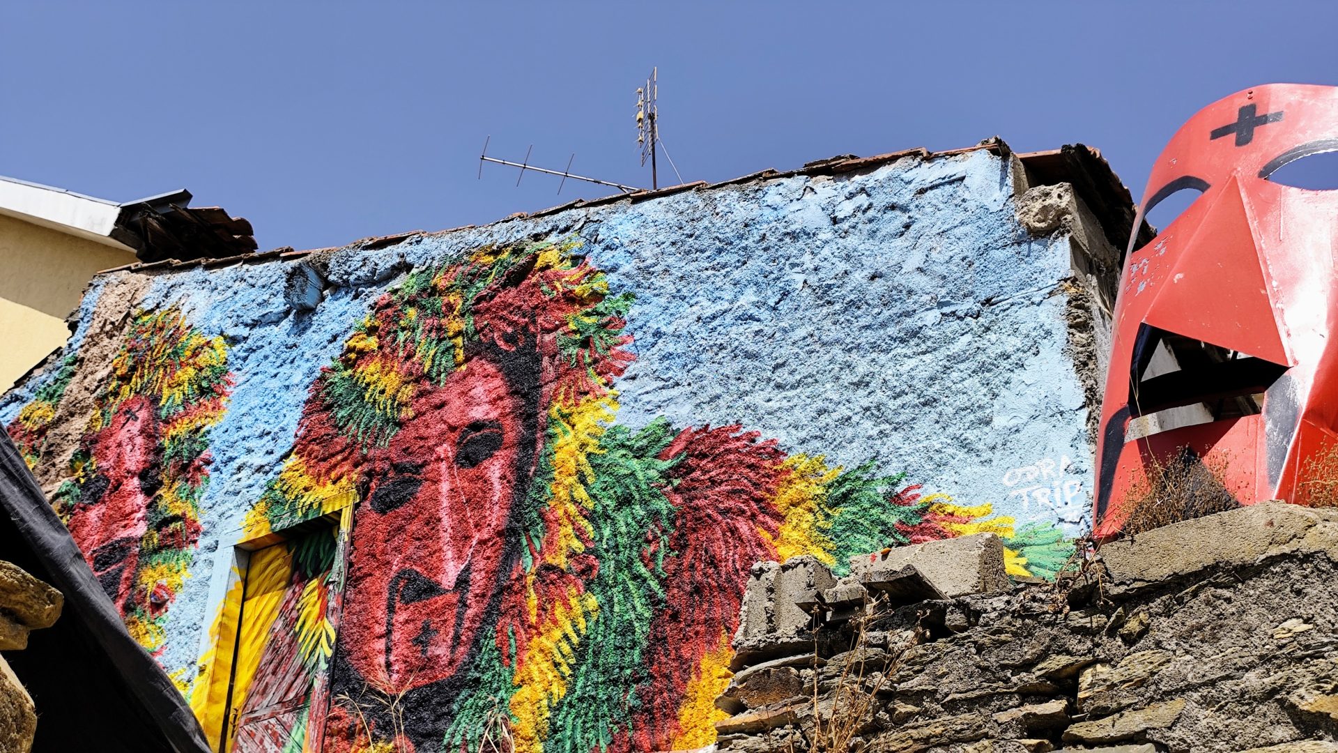 Murales de Caretos de Podence, Portugal.