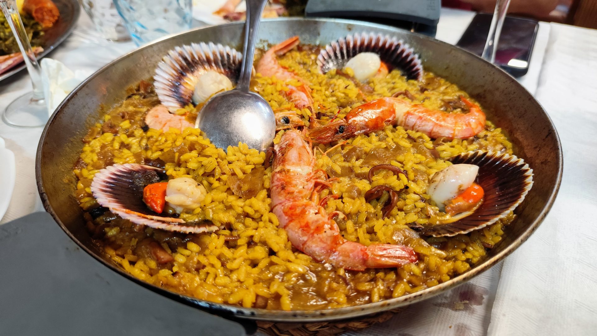 Arroz con zamburiñas, Celanova.