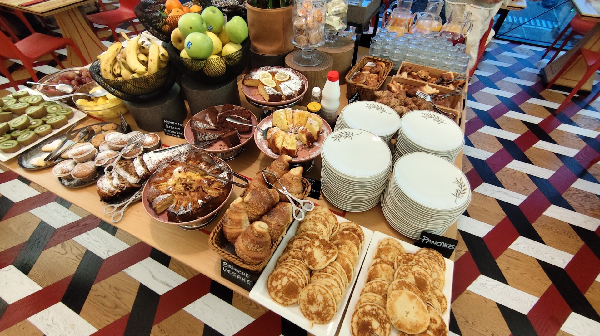 Desayuno Hotel Rubens, Milán