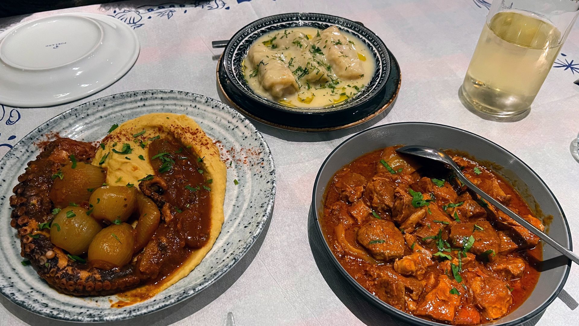 Cena en Nauplia, Grecia.