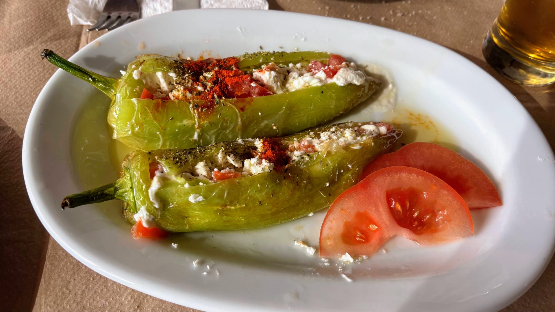 Gemista, comida típica griega.