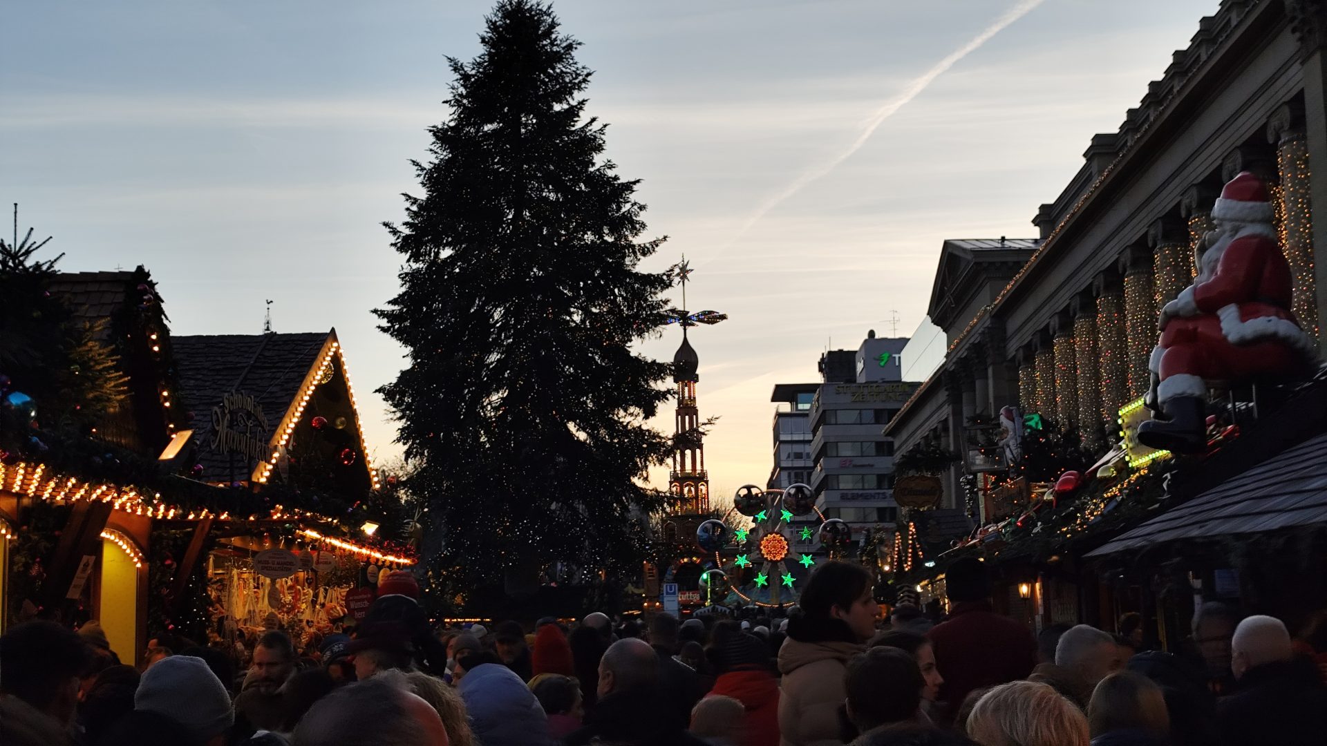 Mercadillo navideño de Stuttgart, Baden Wurtemberg, Alemania