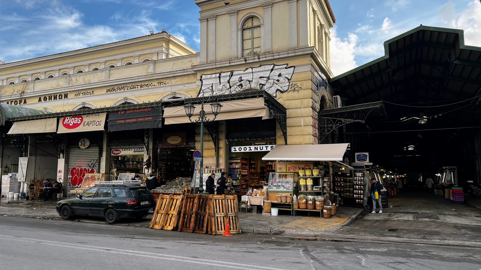 Mercado central de Atenas.