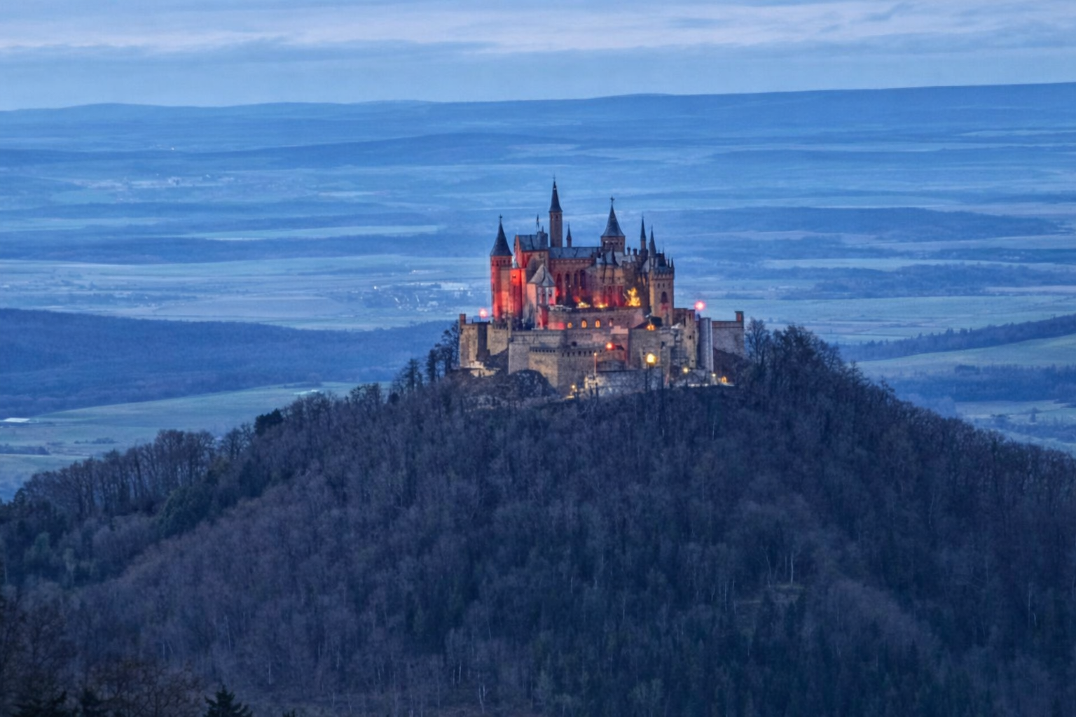 Mirador al Castillo de Hohenzollern, Alemania