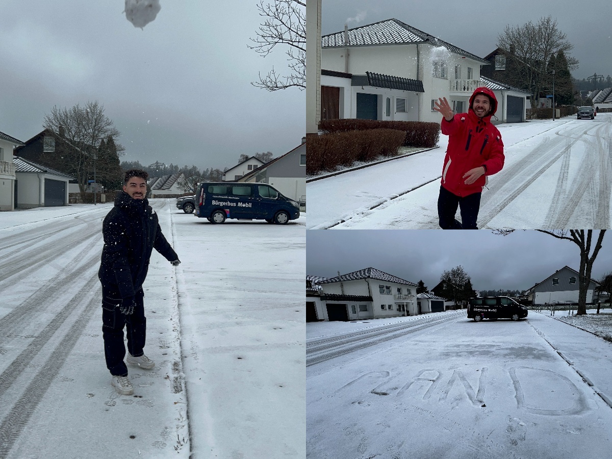 Nieve en Mönchweiler, Selva Negra, Alemania