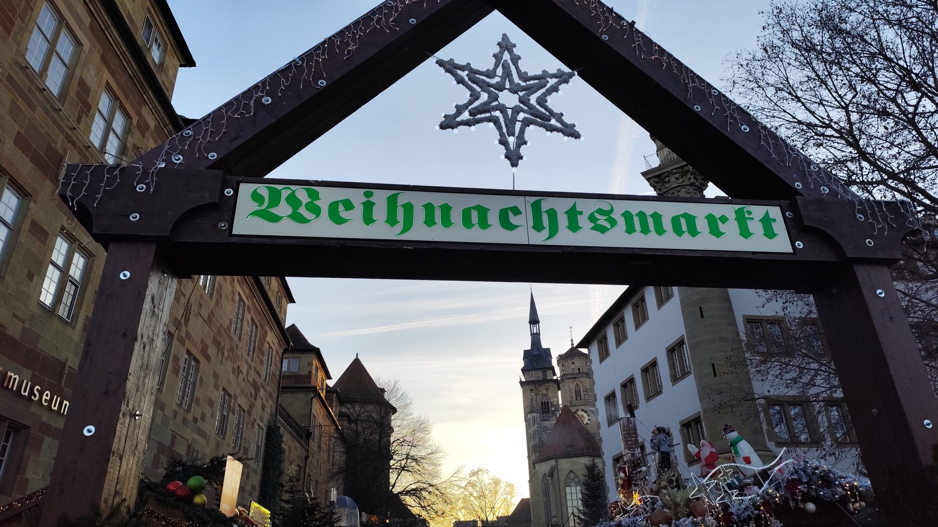 Mercadillo navideño o Weihnachtsmarkt de Stuttgart, Baden Wurtemberg, Alemania