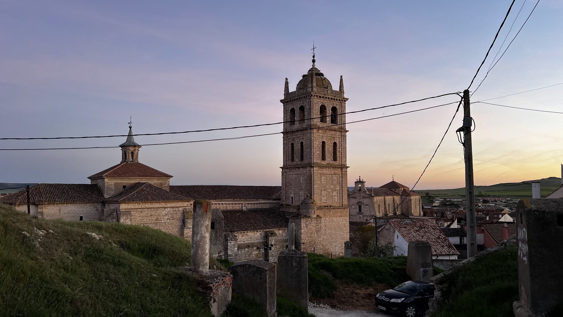 Atardecer en Dueñas, Palencia.