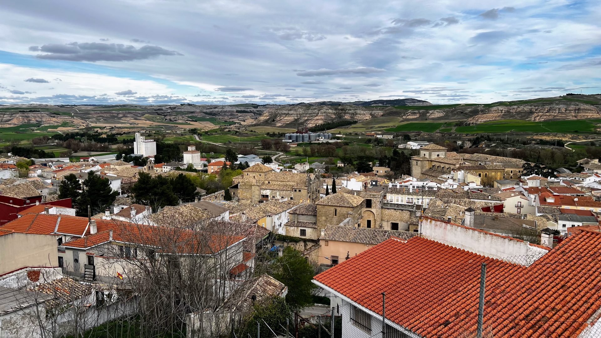 Vistas a Huete desde el castillo.