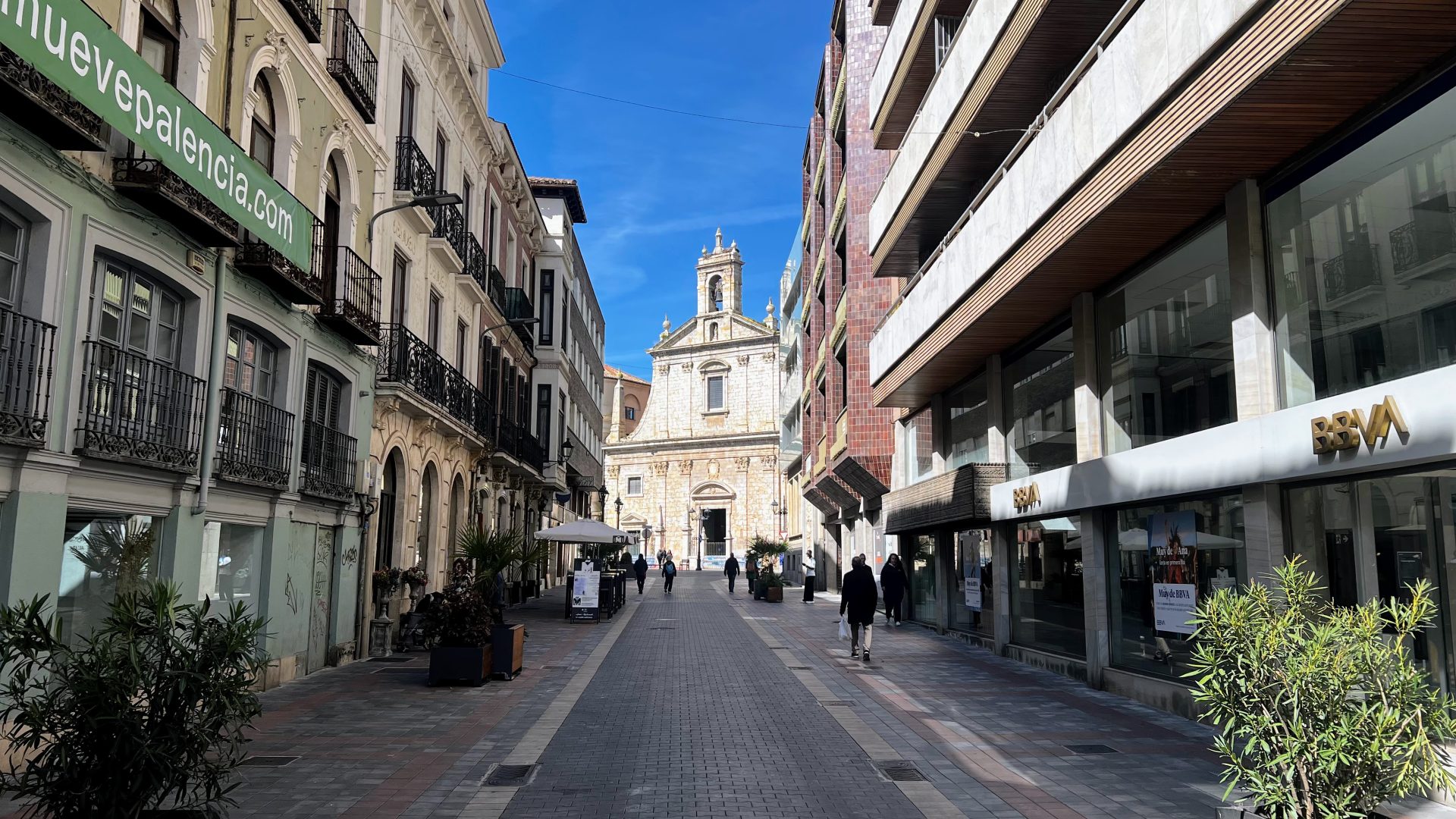 Calles del centro de Palencia.