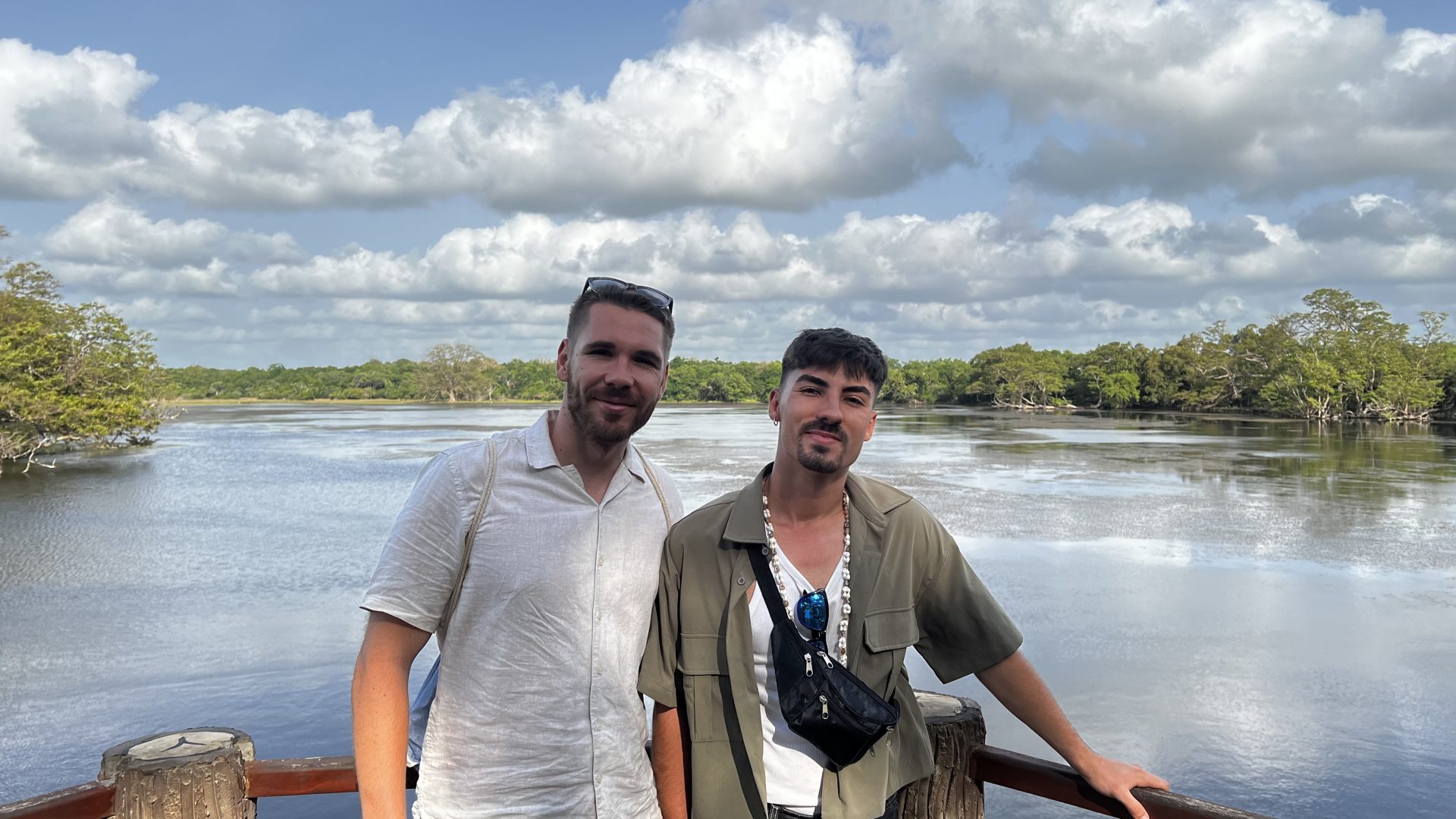 Aarón y Álvaro en Wilpattu.