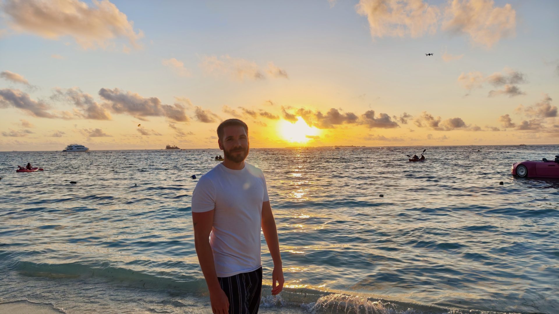 Atardecer en Maafushi.