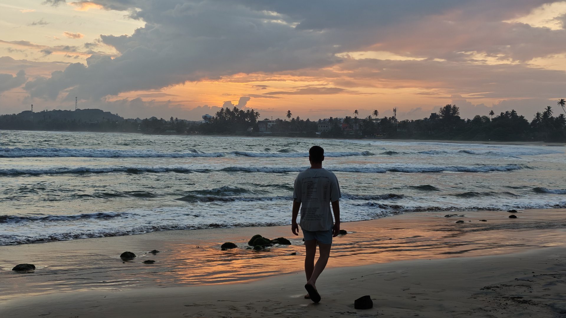 Atardecer en Dickwella, Sri Lanka