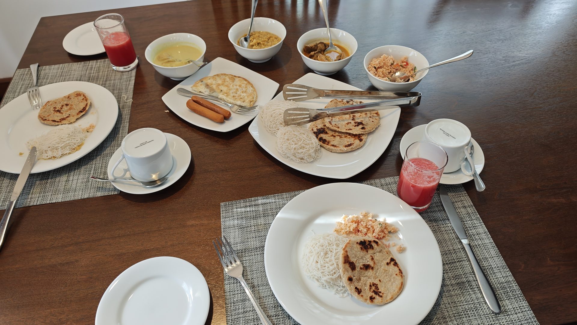 Desayuno típico de Sri Lanka