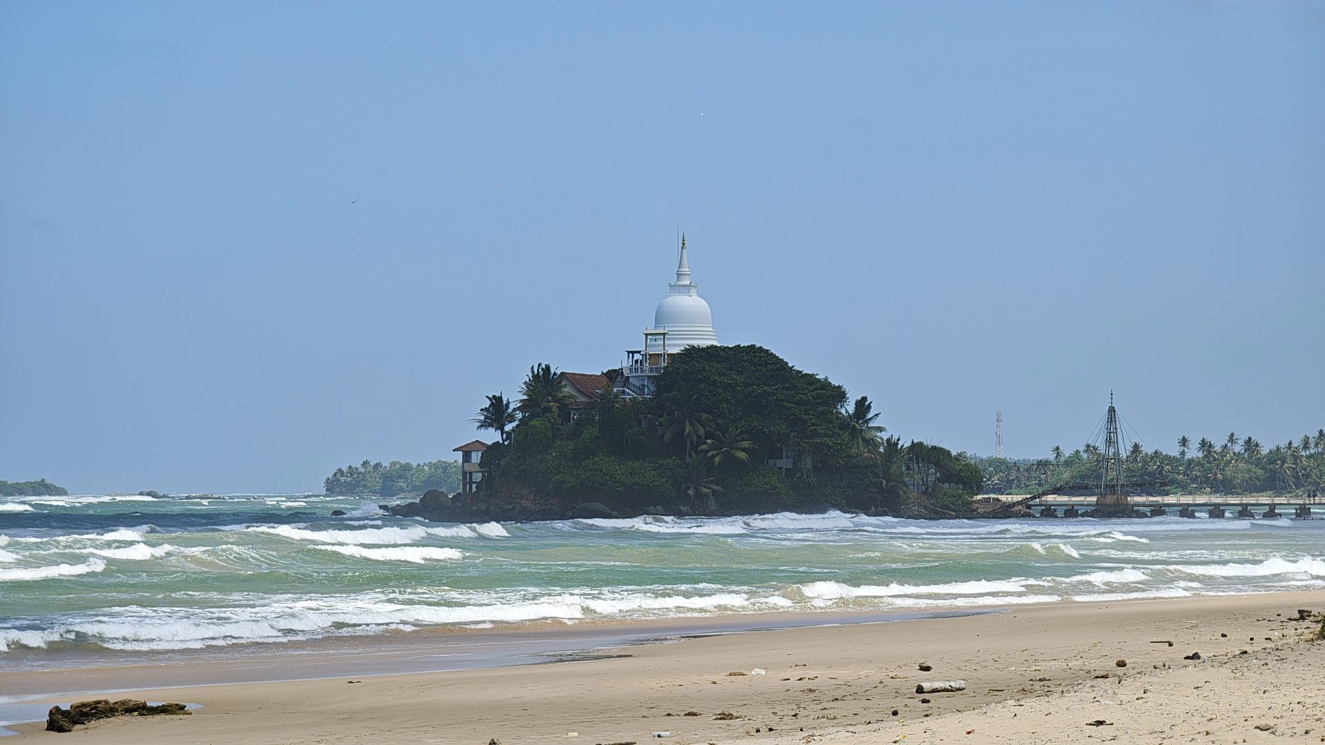 Estupa de Parewi Duwa, Matara, Sri Lanka